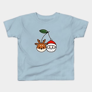 Santa and deer Kids T-Shirt